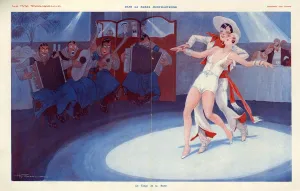 Dancers Prints: La Vie Parisienne 1930 1930s France cc erotica tango
