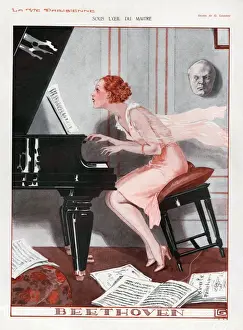 La Vie Parisienne 1930 1930s France cc pianos playing instruments beethoven lessons