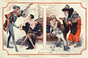 La Vie Parisienne 1931 1930s France cc admirers unwanted advances unrequited lute