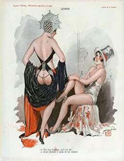 French Artwork Collection: La Vie Parisienne 1931 1930s France cc buttocks bums naked nude glamour showgirls