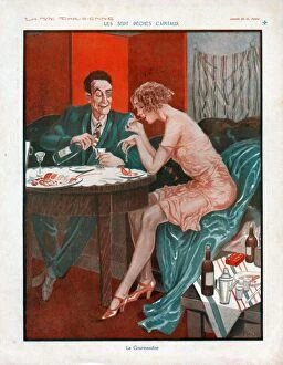 Images Dated 1st September 2008: La Vie Parisienne 1931 1930s France cc dating eating