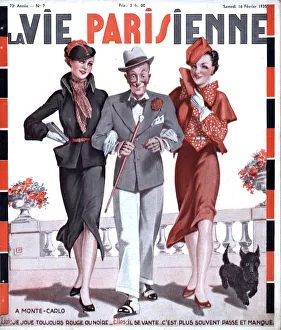 1930s France La Vie Parisienne Magazine Cover