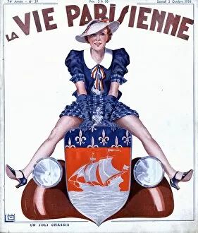 French Artwork Collection: La Vie Parisienne 1936 1930s France magazines glamour erotica womens cars