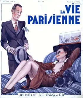 Images Dated 2007: La Vie Parisienne 1936 1930s France magazines couples beds dogs affairs