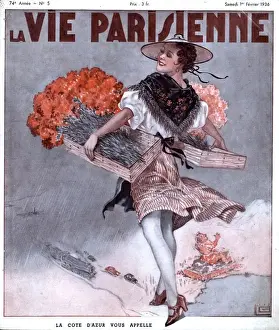 Images Dated 2007: La Vie Parisienne 1936 1930s France magazines flowers street-sellers flower-girls glamour