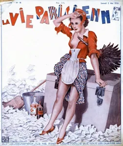 Images Dated 2007: La Vie Parisienne 1936 1930s France magazines maids erotica dusters elections voting