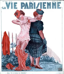 Images Dated 2007: La Vie Parisienne 1937 1930s France magazines erotica dressing undressing underwear