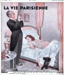Images Dated 2007: La Vie Parisienne 1938 1930s France magazines erotica bedrooms doctors bedrooms beds