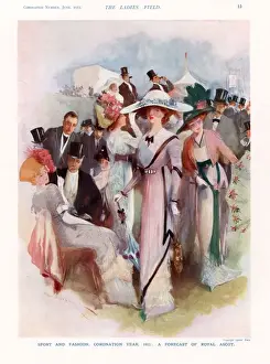 The Lady 1911 1910s UK cc royal ascot horses racing womens spectators the races