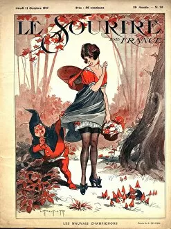 1910's Collection: Le Sourire 1917 1910s France pin-ups glamour magazines