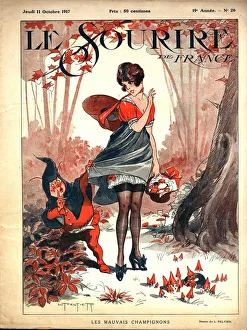 1910s Prints: Le Sourire 1917 1910s France pin-ups glamour magazines
