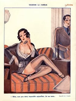 Images Dated 29th November 2003: Le Sourire 1920s France erotica glamour illustrations magazines Leclerc