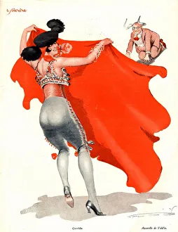 Le Sourire 1920s France glamour bullfights bull fights fighting bull-fights bull-fighting