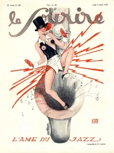 Nineteen Twenties Prints: Le Sourire 1920s France glamour music saxophones erotica magazines