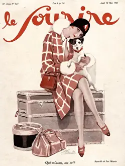 Le Sourire 1920s France luggage holidays covers magazines