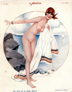 Vacations Prints: Le Sourire 1926 1920s France holidays erotica beaches seaside seaside magazines