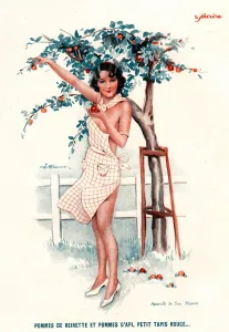 1930s Prints: Le Sourire 1930s France erotica apples magazines