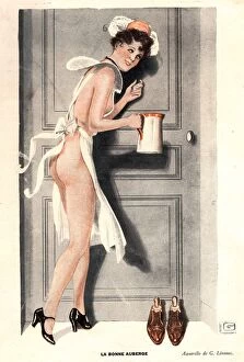 French Artwork Collection: Le Sourire 1930s France erotica servants room service hotels magazines