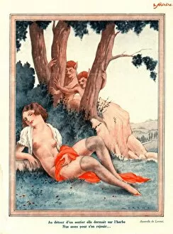 French Artwork Collection: Le Sourire 1930s France glamour erotica daydreaming dreaming satyrs naked sleep magazines