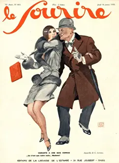 French Artwork Prints: Le Sourire 1930s France glamour lechers lecherous magazines clothing clothes