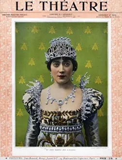 1800s Prints: Le Theatre 1899 1890s France magazines womens portraits humour tiaras