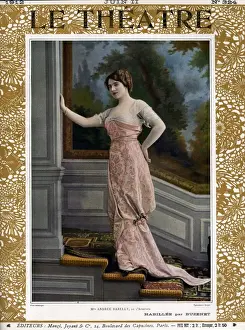 Le Theatre 1912 1910s France magazines portraits dresses