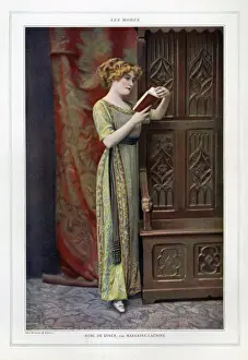 Edwardian Prints: Les Modes 1911 1910s France cc reading books girls