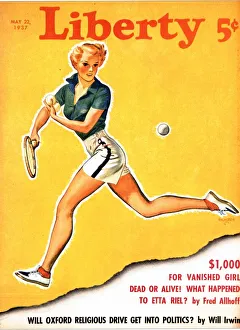 Images Dated 2004: Liberty 1937 1930s USA tennis magazines