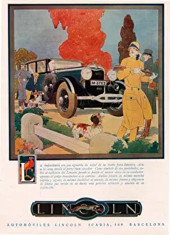 American Prints: Lincoln - please note that the text is in Spanish 1929 1920s USA cc cars hunting
