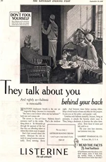 Listerine 1920s USA bad breath