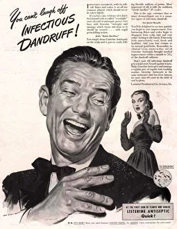 Listerine 1930s USA dandruff