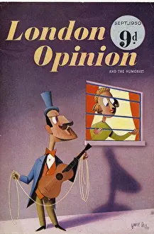 London Opinion 1950 1950s UK mcitnt guitars music magazines