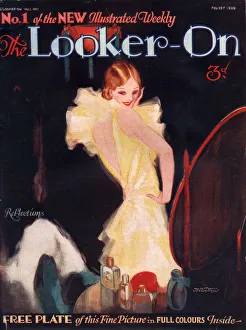 Framed Print : The Looker-on 1929 1920s UK first issue portraits make-up magazines clothing clothes Framed Print : The Looker-on 1929 1920s UK first issue portraits make-up magazines clothing clothes
