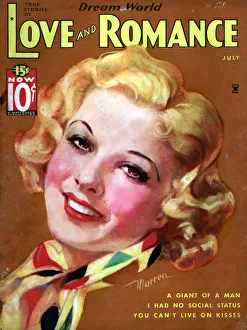 Framed Print : Love & Romance 1930s USA pulp fiction magazines portraits Framed Print : Love & Romance 1930s USA pulp fiction magazines portraits
