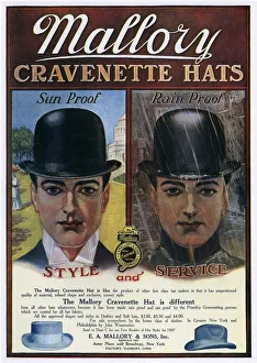 Mallory 1910s USA hats mens bowler