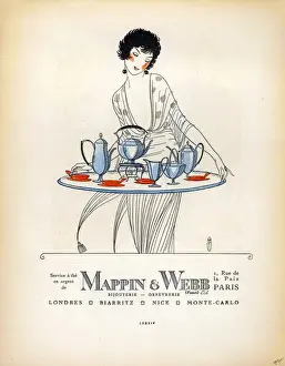 Mappin and Webb 1920s France cc tea coffee silver service