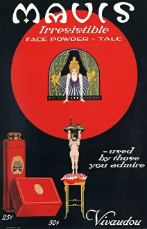 1910s Prints: Mavis Vivaudous 1910s USA talcum powder skin care make-up makeup skincare