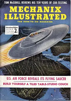 American Prints: Mechanix Illustrated 1950s USA mcitnt magazines futuristic visions of the future