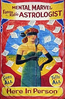 Posters Collection: Mental Marvel Astrologist 1900s fortune telling radio tellers visions of the future