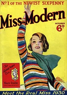 1930's Collection: Miss Modern 1930 1930s UK first issue teenagers magazines Original not available