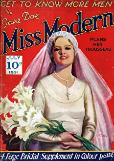 Miss Modern 1931 1930s UK brides weddings magazines