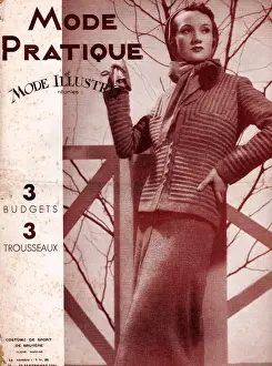 Womens Prints: Mode Practique 1930s France womens dressmaking patterns