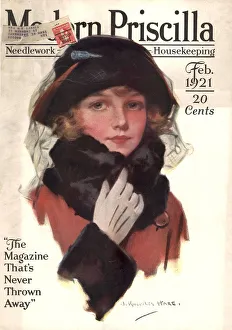Modern Priscilla 1921 1920s USA ladies portraits magazines women fur Modern Priscilla 1921 1920s USA ladies portraits magazines women fur