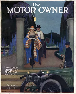 The Motor Owner 1919 1910s UK cars evening dress magazines