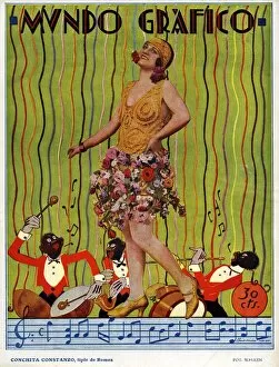 Spanish Artwork Collection: Mundo Grafico 1927 1920s Spain cc magazines bands flowers Jazz