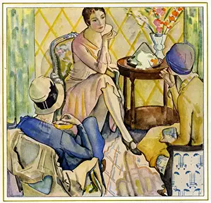 Nectars 1928 1920s USA Nectars grapes fruit teatime tea time tea-time afternoon