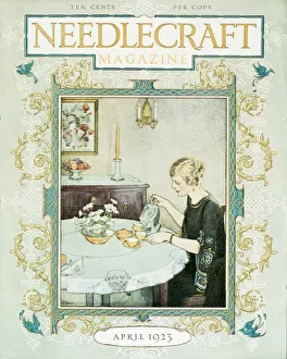 Needlecraft 1920s USA tea magazines