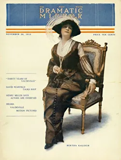 1910s Prints: The New York Dramatic Mirror 1913 1910s USA womens portraits magazines