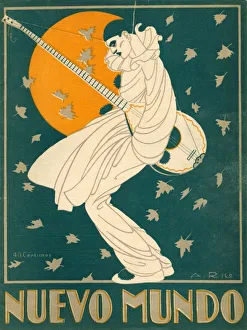 Nuevo Mundo 1921 1920s Spain cc masquerade clowns pierrot instruments musical Nuevo Mundo 1921 1920s Spain cc masquerade clowns pierrot instruments musical