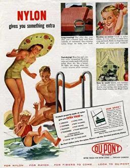 Nylon by DuPont 1949 1940s USA fabrics